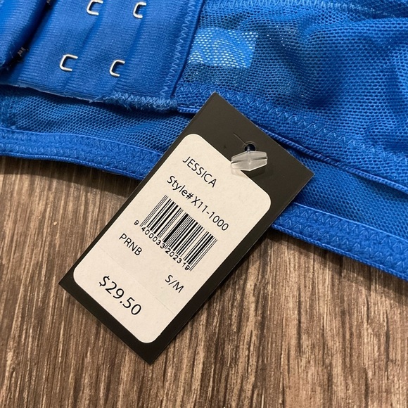 Frederick’s of Hollywood Jessica Lace Bra Blue NWT - Picture 5 of 5